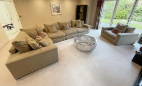 1 x ASHLEY MANOR Premium Upholstered Corner Sofa with Matching Armchair - CL1020 - NO VAT ON THE
