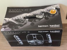 1 x Harman Kardon SoundSticks III 2.1 Speaker System - Ref: LB374 - CL1020 - NO VAT ON THE HAMMER