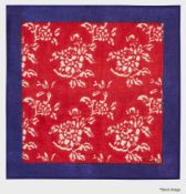 6 x LISA CORTI 'Kandem Flower' Designer Cotton Napkins - Unused Shop Stock - Ref: MRS157(B) - CL1012