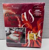 1 x King Size Christmas Duvet Set - Includes Duvet Cover And 2 X Pillowcases - NO VAT ON THE