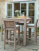 1 x Porthallow Square Bar Table - Natural - RRP £595.00 - Ref: GTC325/GTCP7 - CL1017 - Location: