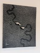 1 x Signed Original Max Rovmieu 3D Sculptural Wall Art Featuring 2 Snails, 2003 -
