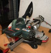 1 x Metabo KGS 216 Metabo KGS 216 M 240V Laser Slide Compound Mitre Saw - Ref: TG247 - CL1023