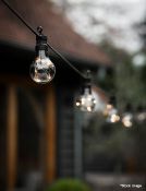 1 x GARDEN TRADING Festoon Lights - Classic Smoked - 10 Bulbs - Ref: GTC211/GTCC1 - CL1017 -