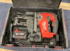 1 x MILWAUKEE Fuel 18V Cordless Jigsaw With 5 Amp Battery And Case - M18 Fjs-0X - Ref: LB220 -