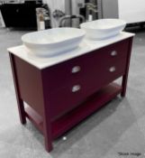 1 x TRISTAN ALEXANDER Aldridge 1200mm 2-Drawer Washstand In Cordoba - Handmade In The Uk - RRP £1,