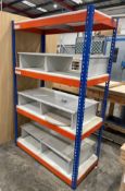 1 x Metal Shelving Bay - 143(W) X 62(D) X 199(H) cm - Ref: LB141a - CL1019 - Location: Waltham Abbey