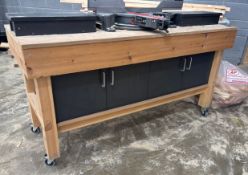 1 x Chopsaw Table - 160X60X82(H) cm - Ref: LB130 - CL1019 - Location: Waltham Abbey EN9Details: