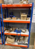 1 x Metal Shelving Bay With Contents - 143(W) X 62(D) X 199(H) cm - Ref: LB141 - CL1019 -