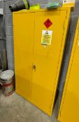 1 x COSHH Metal Storage Cupboard - 92(W) X 46(D) X 184(H) cm - Ref: LB149 - CL1019 - Location: