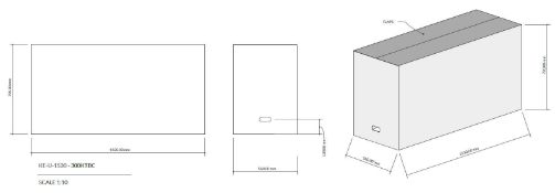 113 x 300Ktbc Double Wall New Unused Cardboard Boxes - Dimensions (Internal) In mm (L X W X H): 1530