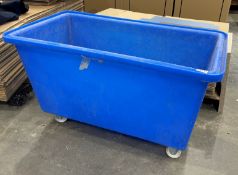 1 x Plastic Wheeled Transport Trolley/Tub - 130(L) X 70(W) X 74(H) cm - Ref: LB119 - CL1019 -