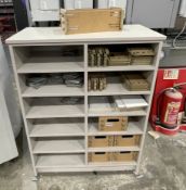 1 x Shelved Storage Unit - 80(W) X 44(D) X 116(H) cm - Ref: LB168 - CL1019 - Location: Waltham Abbey