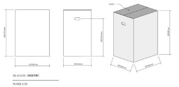 73 x 300Ktbc Double Wall New Unused Cardboard Boxes - Dimensions (Internal) In mm (L X W X H): 610 X