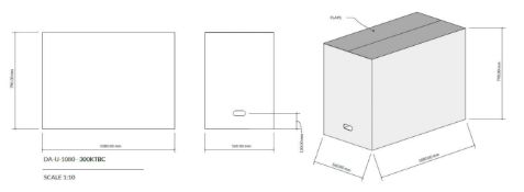 108 x 300Ktbc Double Wall New Unused Cardboard Boxes - Dimensions (Internal) In mm (L X W X H): 1080