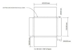 80 x Double Wall 125Gsm New Unused Cardboard Boxes - Dimensions (Internal) In mm (L X W X H): 610