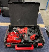 1 x MILWAUKEE Fuel Hackzall 18V Brushless Reciprocating Saw With 5 Amp Battery And Charger In