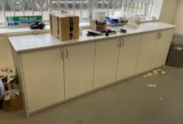 1 x 6 Door Office Cupboard / Credenza - 279(L) X 48(D) X 89(H) cm - Ref: LB185 - CL1019 -