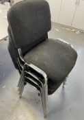 4 x Stackable Office Chairs - Ref: LB188 - CL1019 - Location: Waltham Abbey EN9Collection Details: