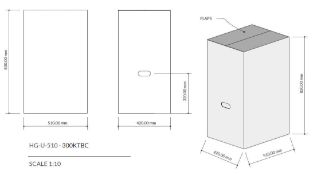 117 x 300Ktbc Double Wall New Unused Cardboard Boxes - Dimensions (Internal) In mm (L X W X H):