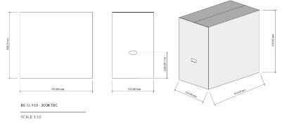 96 x 300Ktbc Double Wall New Unused Cardboard Boxes - Dimensions (Internal) In mm (L X W X H): 910 X