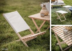 1 x Wimborne Beach Chair - Boxed - Ref: GTC263/GTC2P10 - CL1017 - Location: Altrincham WA14Condition