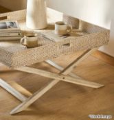 1 x Wittering Rattan Coffee Tray Table with Stand Square - Original RRP £450.00 - Ref: GTC838 -