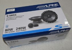 1 x Alpine S-S65 Coaxial 2-Way Speaker System 6.5