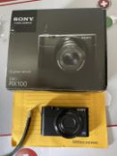 1 x SONY MAKE.BELIEVE DSC RX100 Cybershot Diginal Camera - CL1020 - NO VAT ON THE HAMMER - Location: