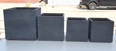 4 x Assorted Planters - 1 Large, 1 Medium And 2 Small - Ref: GTC501/GTC2P11 - CL1017 - Location: