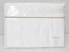 1 x Josephine Home Classic White Pillowcase with Sable Trim, 70x70cm - Ref: HNB160/7687645 NHC01 -