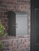 1 x Stowe Parcel Box In Charcoal Steel - Boxed - RRP £130.00 - Ref: GTC556/GTCC13 - CL1017 -