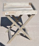 1 x Wooden Butlers Tray Foldaway Table - RRP £99.00 - Ref: GTC261/GTC2P10 - CL1017 - Location:
