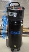 1 x SGS SC50VT Vertical Air Compressor - 50L Tank with Coiled Hose Ref: TG115* - CL1023 -