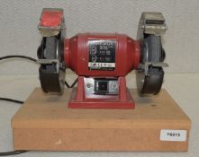 1 x Parkside Bench Grinder - Double Ended Workshop Tool with Grinding Wheels - Type: PDS 200 -