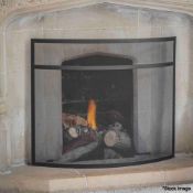1 x Large Bretforton Firescreen In Black - Boxed - RRP £90.00 - Ref: GTC231/GTC2P8 - CL1017 -