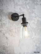2 x Hoxton Dome Wall Lights In Antique Bronze - Boxed - Ref: GTC543/GTCC13 - CL1017 - Location: