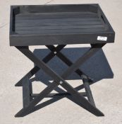 1 x Black Ash Butlers Tray Foldaway Table - RRP £99.00 - Ref: GTC260/GTC2P10 - CL1017 - Location:
