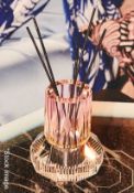 1 x REFLECTIONS COPENHAGEN 'Chicago' Hand-Cut Crystal Diffuser with Incense Sticks and Oil  - Boxed