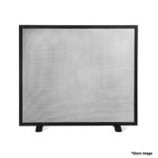 1 x Rectangular Firescreen In Black Iron - Boxed - RRP £95.00 - Ref: GTC232/GTC2P8 - CL1017 -