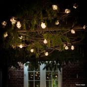 1 x Solar Festoon Lights - Classic Smoked - 20 Bulbs - Boxed - Ref: GTC554/GTCC13 - CL1017 -