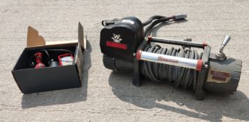 1 x Warrior Samurai S9500 Winch With Remote - CL011 - Ref: NA WH3 - Location: Altrincham WA14