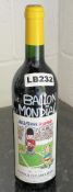 1 x Rare Bottle of 1998 French Red Wine Celebrating the Ballon d'Or Golden Ball Football Award, 75cl