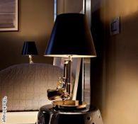 1 x PHILIP STARCK / FLOS 'Bedside Gun' Designer Table Lamp in a Gold Finish - Original RRP £1,513