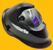1 x Clarke Solar Powered Arc Activated Welding Headshield with Grinding Function - Includes Original