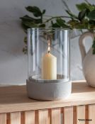 2 x Oldbury Lanterns - Cement - Boxed - RRP £70.00 - Ref: GTC542/GTCC13 - CL1017 - Location: