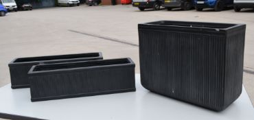 3 x Bathford Planters - Ref: GTC546/GTC2P11 - CL1017 - Location: Altrincham WA14Condition Report:
