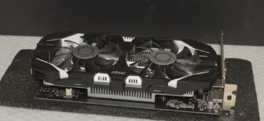 1 x MSI GeForce GTX1050ti 4GB Over Clocked Graphics Card - Ref: TG242 - CL1023 - Location: