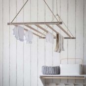 1 x Chalford Tradional Ceiling Suspended Clothes Dryer in Beech - Original RRP £109.99 - Ref: GTC842
