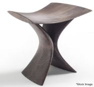 1 x PORADA 'Torii' Designer Curved Solid Wood Stool - Original Price £2,125.00 *See Condition*